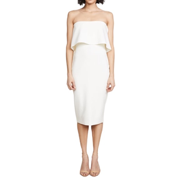 LIKELY White Driggs Dress Size 4 - Picture 3 of 9